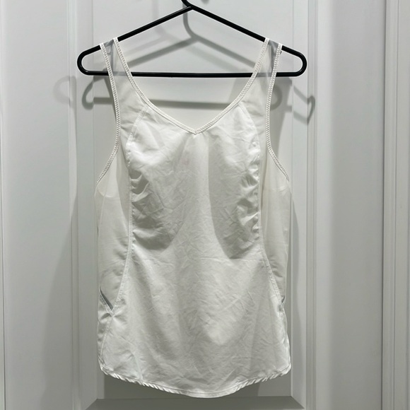 Lululemon Run With The Sun Tank Off White Sz 6 - Picture 2 of 5